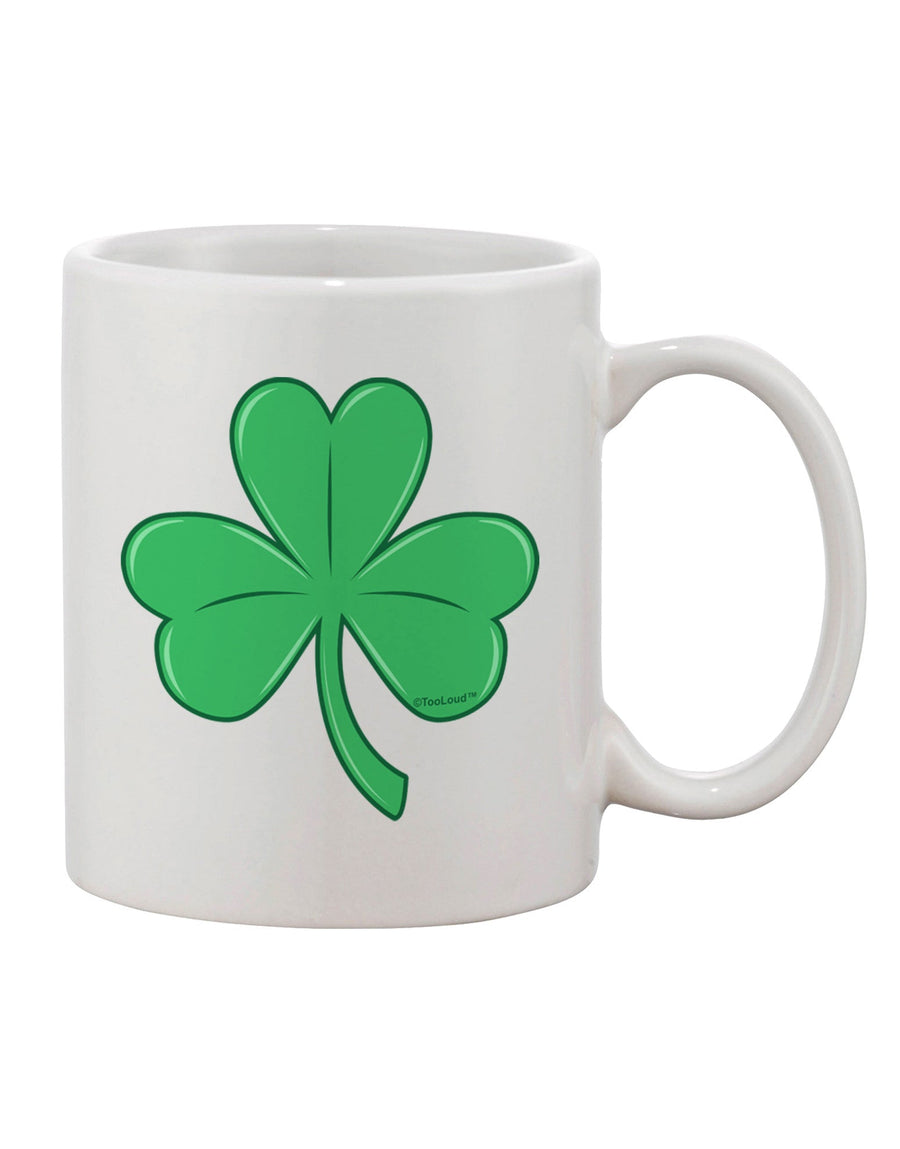 Stunning Shamrock Vector Design Adorned 11 oz Coffee Mug - Crafted by a Drinkware Expert-11 OZ Coffee Mug-TooLoud-White-Davson Sales