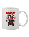 Stylish 11 oz Coffee Mug for the Dedicated Nurse and Passionate Gamer - TooLoud-11 OZ Coffee Mug-TooLoud-White-Davson Sales