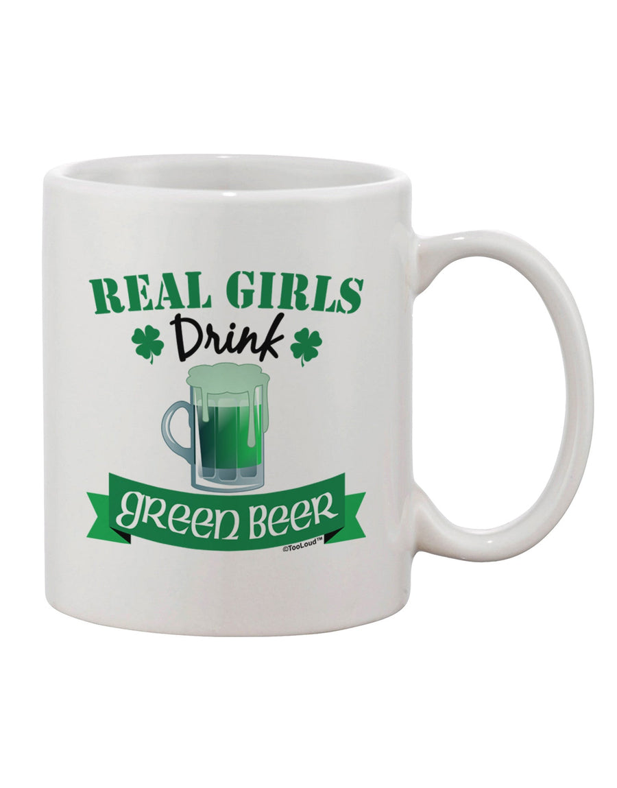 Stylish 11 oz Coffee Mug for the Discerning Green Beer Enthusiast - TooLoud-11 OZ Coffee Mug-TooLoud-White-Davson Sales