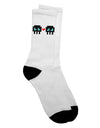 Stylish 8-Bit Skull Love Crew Socks for Boys and Adults - TooLoud-Socks-TooLoud-White-Ladies-4-6-Davson Sales