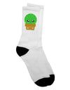 Stylish Adult Crew Socks featuring Adorable Cactus Design - by TooLoud-Socks-TooLoud-White-Ladies-4-6-Davson Sales