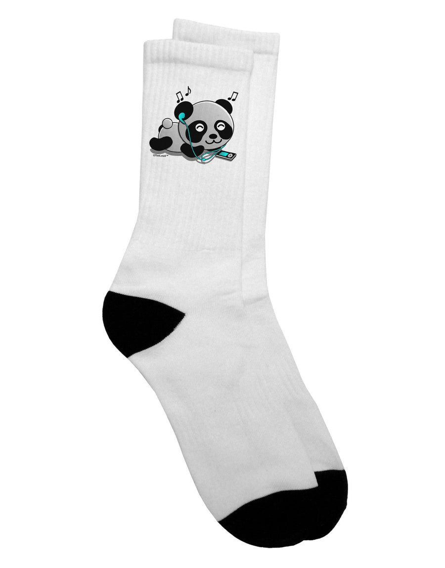 Stylish Adult Crew Socks Featuring Adorable Panda Design - TooLoud-Socks-TooLoud-White-Ladies-4-6-Davson Sales