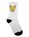 Stylish Adult Crew Socks featuring Adorable Yorkshire Terrier Yorkie Dog - by TooLoud-Socks-TooLoud-White-Ladies-4-6-Davson Sales