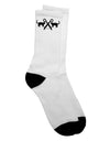 Stylish Adult Crew Socks featuring Two Cats with Scissors - by TooLoud-Socks-TooLoud-White-Ladies-4-6-Davson Sales