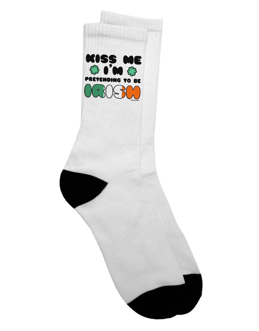 Stylish Adult Crew Socks for Pretending to Be Irish - Exclusively by TooLoud-Socks-TooLoud-White-Ladies-4-6-Davson Sales