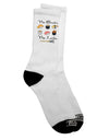 Stylish Adult Crew Socks for Sushi Enthusiasts - TooLoud-Socks-TooLoud-White-Ladies-4-6-Davson Sales