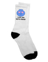 Stylish Adult Crew Socks for the Affectionate Ones - TooLoud-Socks-TooLoud-White-Ladies-4-6-Davson Sales