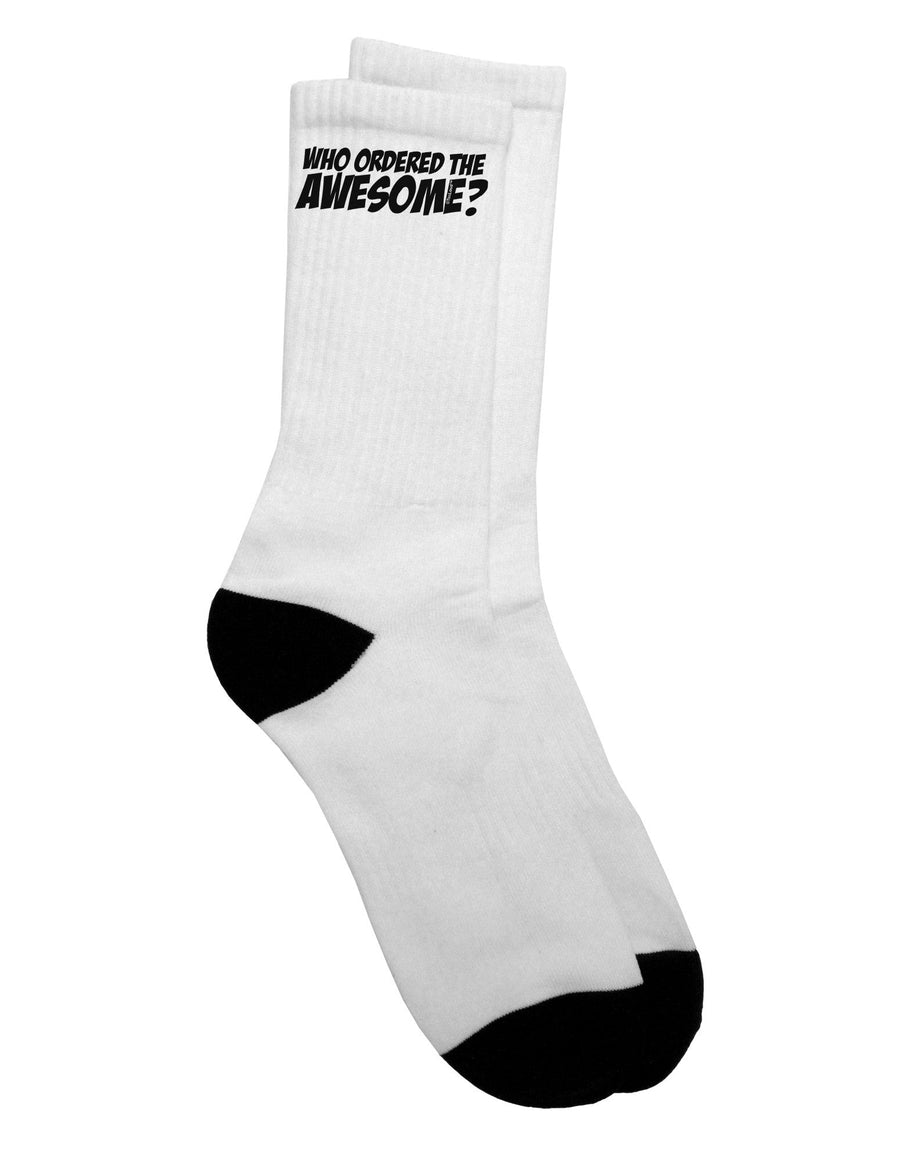 Stylish Adult Crew Socks for the Fashion-Forward - TooLoud-Socks-TooLoud-White-Ladies-4-6-Davson Sales