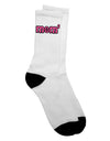 Stylish Adult Crew Socks with Adorable "Mom of Two" Design - A Must-Have for Fashionable Mothers - TooLoud