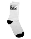 Stylish Adult Crew Socks with Epic Pi Day Text Design - by TooLoud-Socks-TooLoud-White-Ladies-4-6-Davson Sales