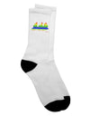 Stylish Adult Crew Socks with Equalizer Bars Design - TooLoud-Socks-TooLoud-White-Ladies-4-6-Davson Sales