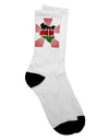 Stylish Adult Crew Socks with Kenya Flag Design - TooLoud-Socks-TooLoud-White-Ladies-4-6-Davson Sales