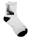 Stylish Adult Short Socks featuring the Iconic San Francisco Bay Bridge - TooLoud-Socks-TooLoud-White-Ladies-4-6-Davson Sales