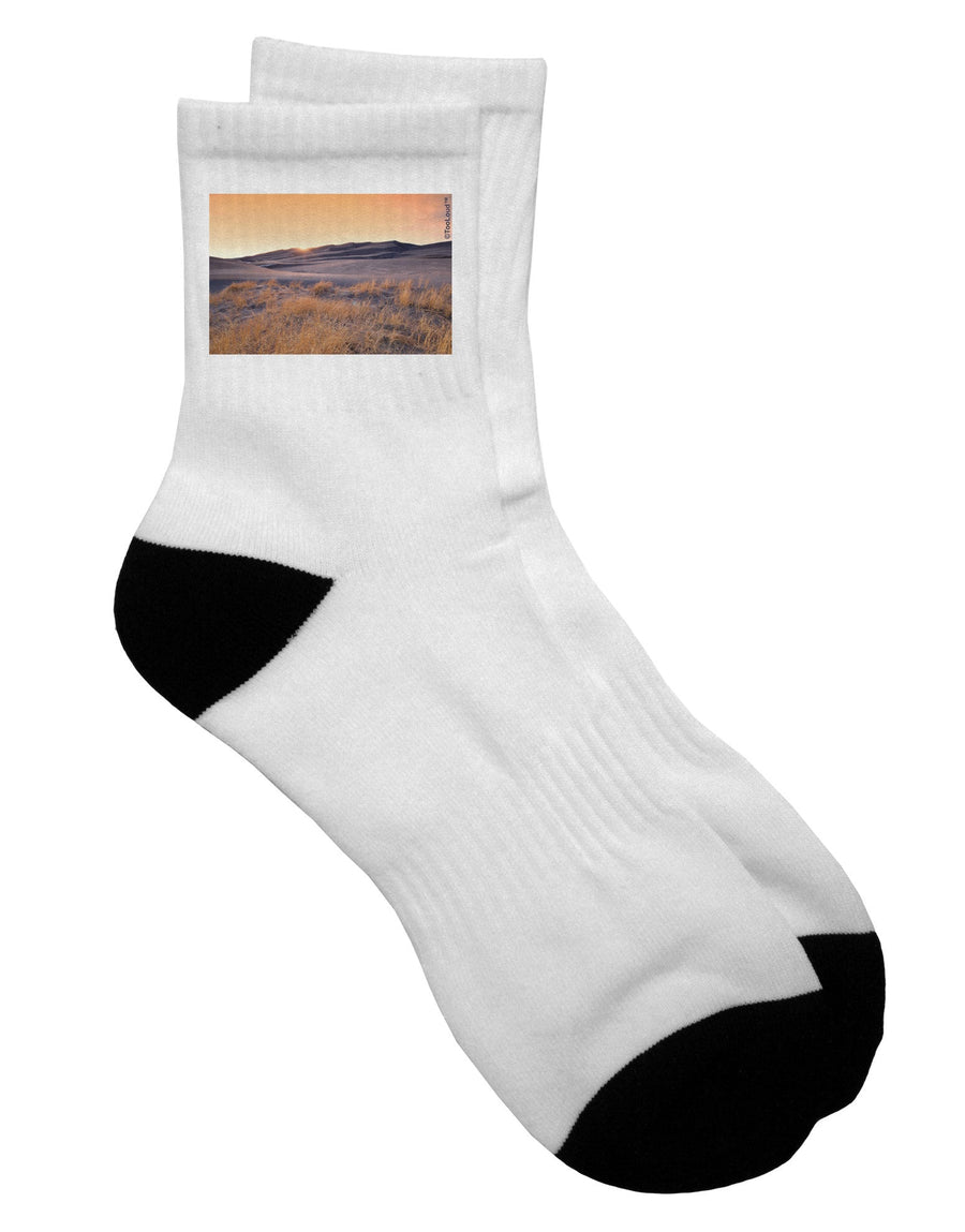 Stylish Adult Short Socks Inspired by Colorado Sand Dunes - TooLoud-Socks-TooLoud-White-Ladies-4-6-Davson Sales