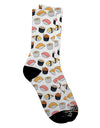 Stylish All Over Print Adult Crew Socks - Perfect for Sushi Lovers - TooLoud-Socks-TooLoud-White-Ladies-4-6-Davson Sales