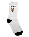 Stylish and Adorable - Adult Crew Socks featuring Cute German Shepherd Dog Design - by TooLoud-Socks-TooLoud-White-Ladies-4-6-Davson Sales