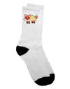 Stylish and Adorable Taco Fox Crew Socks - TooLoud-Socks-TooLoud-White-Ladies-4-6-Davson Sales