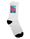Stylish and Artistic Chicago Abstract 2 Watercolor Adult Crew Socks - TooLoud-Socks-TooLoud-White-Mens-9-13-Davson Sales