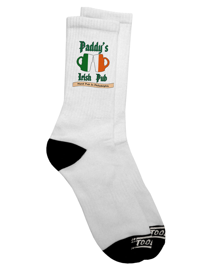 Stylish and Authentic Paddy's Irish Pub Adult Crew Socks - TooLoud-Socks-TooLoud-White-Ladies-4-6-Davson Sales