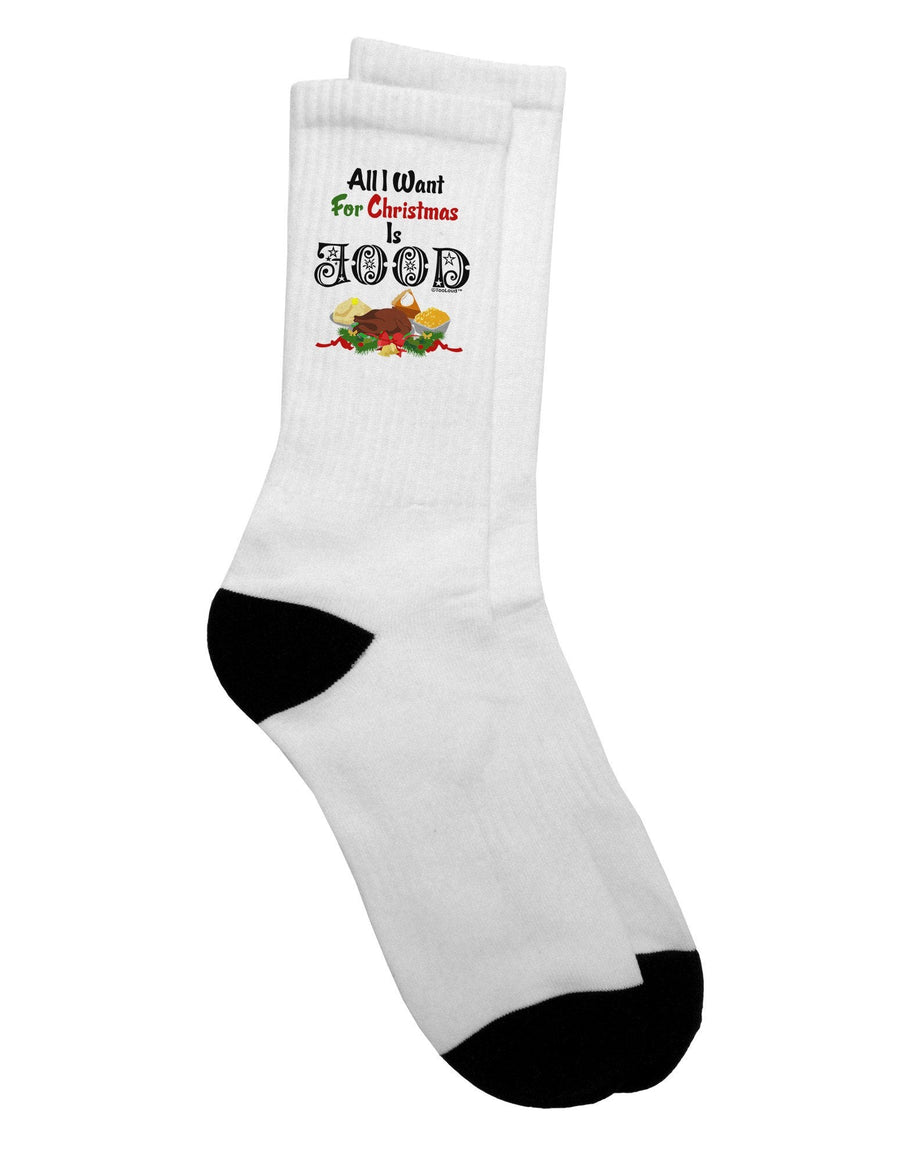 Stylish and Comfortable Adult Crew Socks for Food Enthusiasts - TooLoud-Socks-TooLoud-White-Mens-9-13-Davson Sales