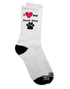 Stylish and Comfortable Adult Crew Socks for Great Dane Lovers - TooLoud-Socks-TooLoud-White-Ladies-4-6-Davson Sales