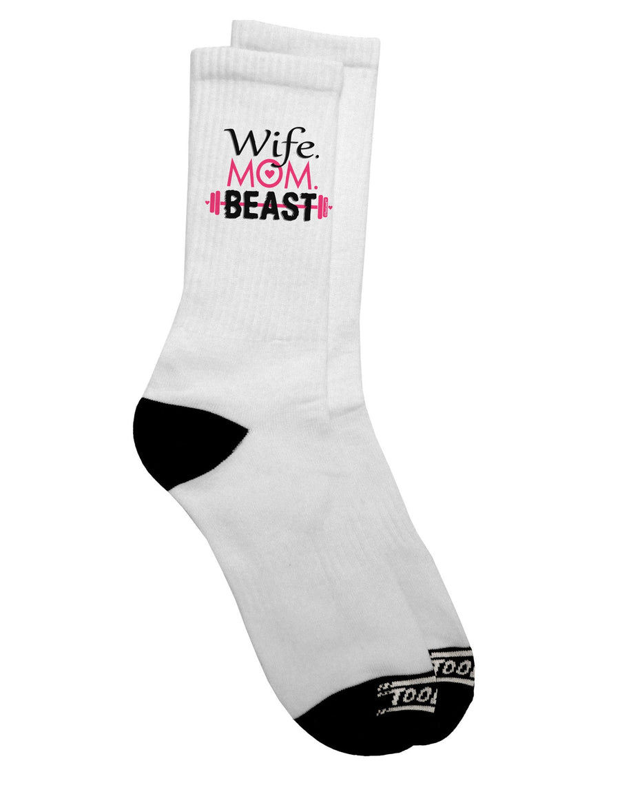 Stylish and Comfortable Adult Crew Socks for the Modern Wife, Mom, and Beast - TooLoud-Socks-TooLoud-White-Ladies-4-6-Davson Sales