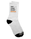 Stylish and Comfortable Adult Crew Socks for the Passionate Programmer - TooLoud-Socks-TooLoud-White-Ladies-4-6-Davson Sales