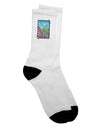 Stylish and Comfortable Adult Crew Socks with Cliffside Tree Text Design - TooLoud-Socks-TooLoud-White-Ladies-4-6-Davson Sales