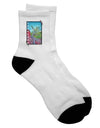 Stylish and Comfortable Adult Short Socks with Cliffside Tree Text Design - TooLoud-Socks-TooLoud-White-Ladies-4-6-Davson Sales
