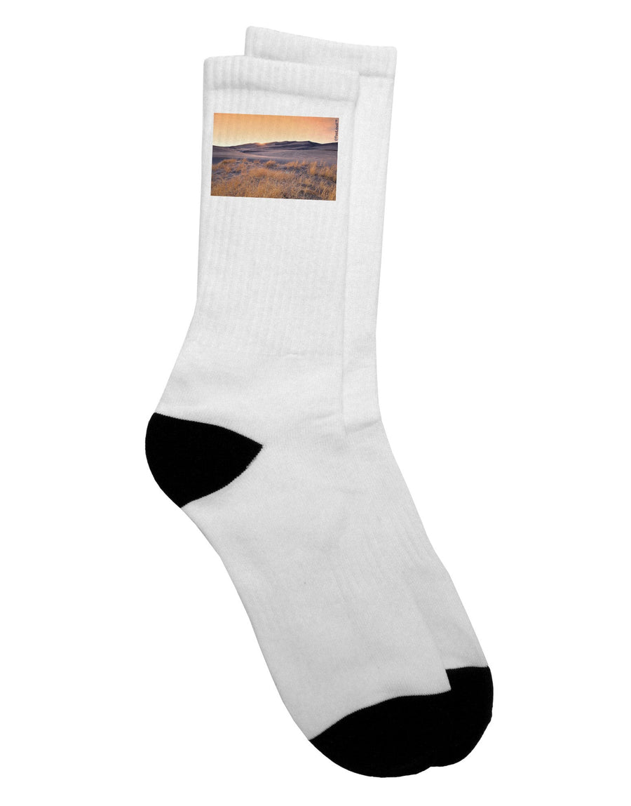 Stylish and Comfortable Colorado Sand Dunes Crew Socks - TooLoud-Socks-TooLoud-White-Ladies-4-6-Davson Sales