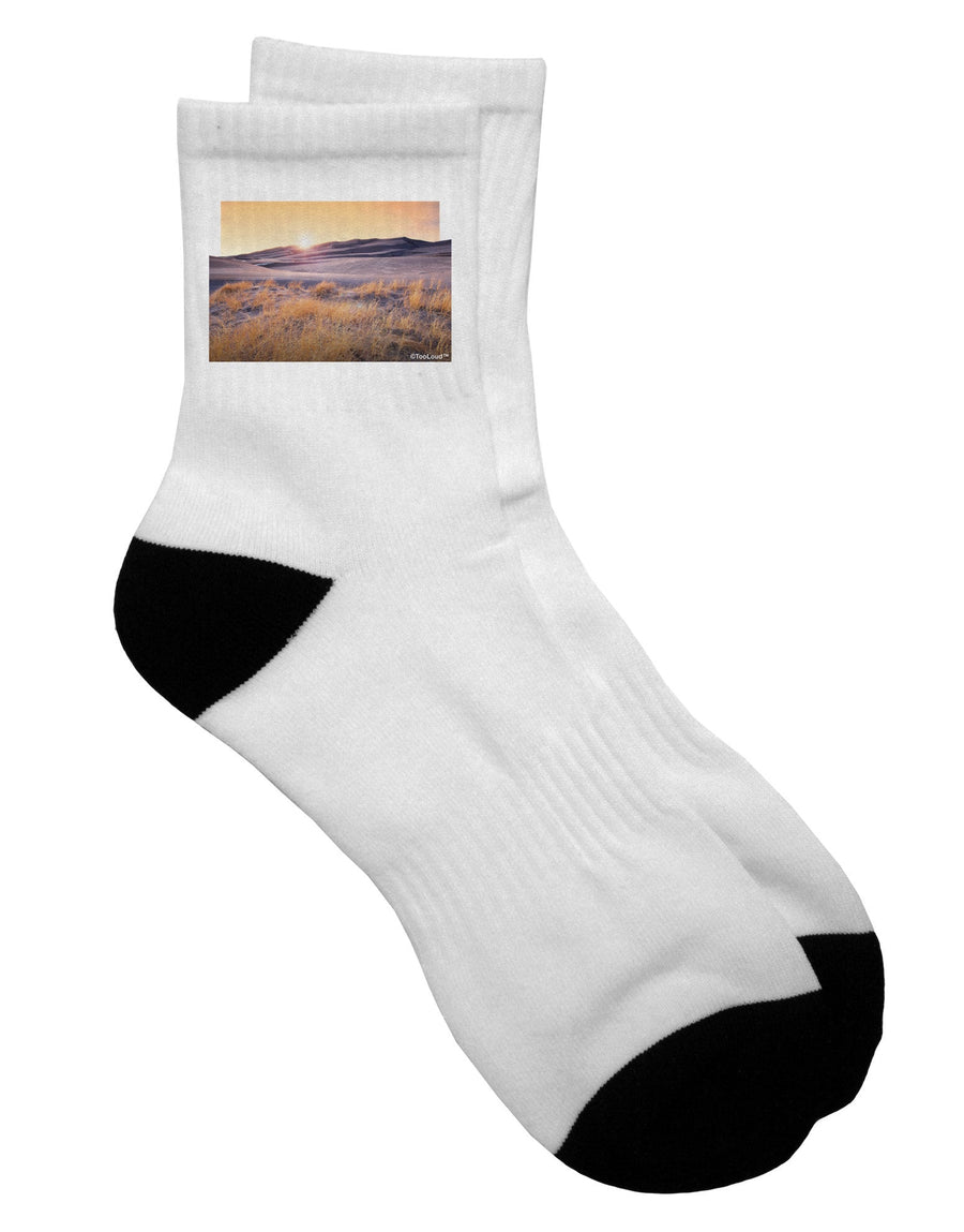 Stylish and Comfortable Colorado Sand Dunes Cutout Adult Short Socks - TooLoud-Socks-TooLoud-White-Ladies-4-6-Davson Sales