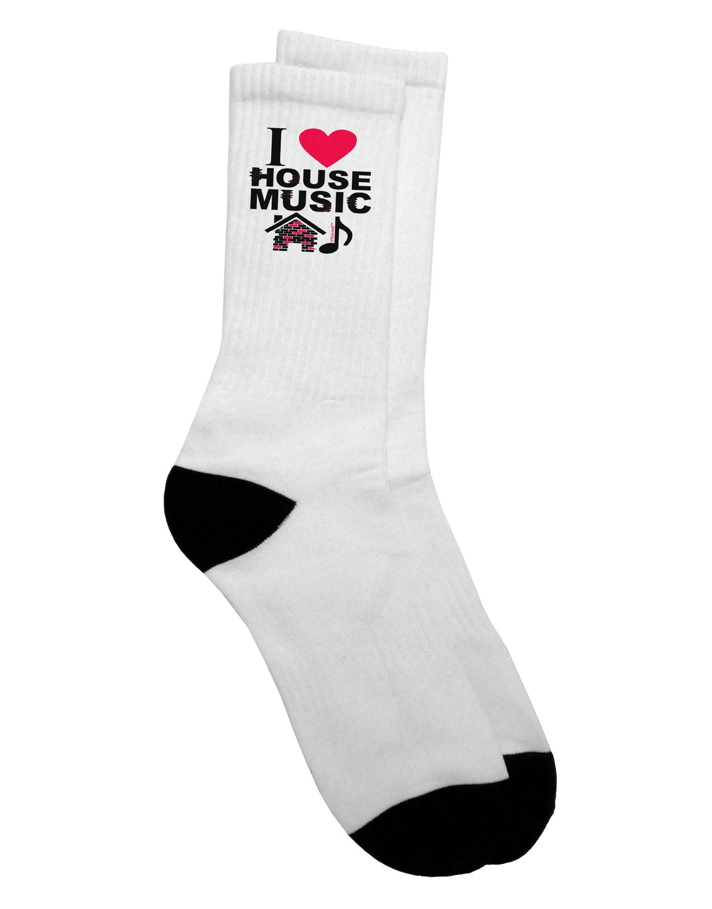 Stylish and Comfortable House Pink Adult Crew Socks - TooLoud-Socks-TooLoud-White-Ladies-4-6-Davson Sales
