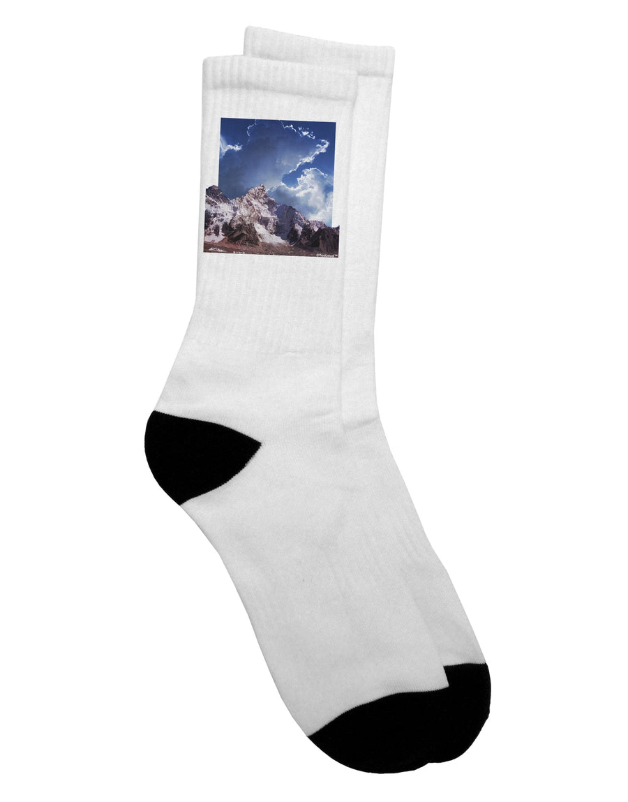 Stylish and Comfortable Mountain Pop Out Adult Crew Socks - TooLoud-Socks-TooLoud-White-Ladies-4-6-Davson Sales