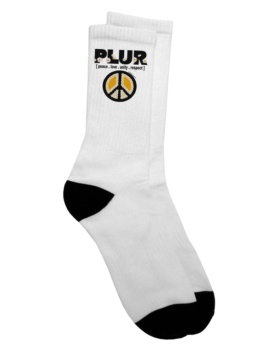 Stylish and Comfortable PLUR Daisies Adult Crew Socks - TooLoud-Socks-TooLoud-White-Ladies-4-6-Davson Sales