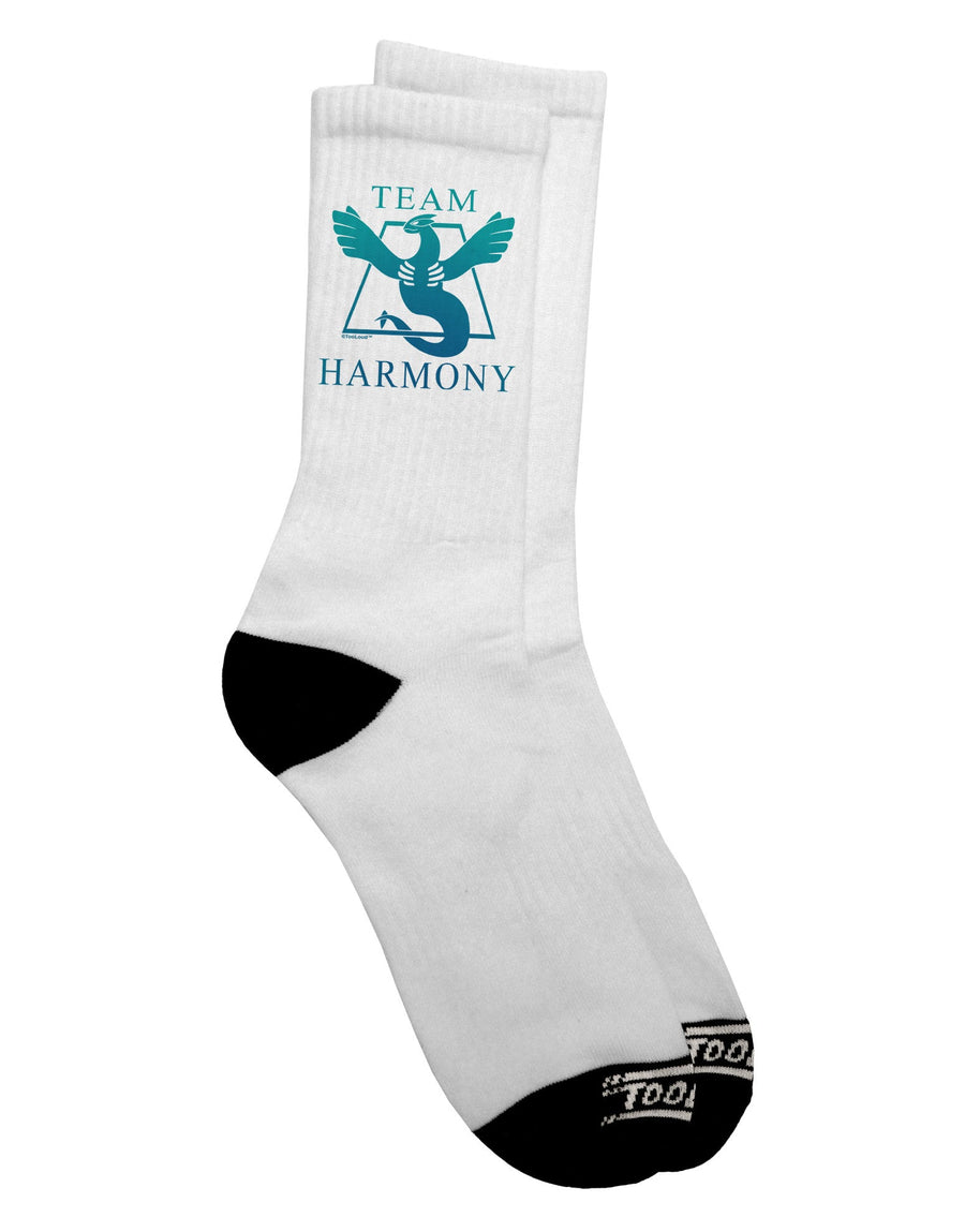 Stylish and Comfortable Team Harmony Adult Crew Socks - TooLoud-Socks-TooLoud-White-Ladies-4-6-Davson Sales