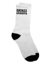 Stylish and Distinguished Adult Crew Socks for the Bold Grandfather - TooLoud-Socks-TooLoud-White-Ladies-4-6-Davson Sales