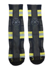 Stylish and Durable Firefighter Black AOP Adult Crew Socks - TooLoud