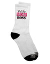 Stylish and Empowering Adult Crew Socks for the Wife, Mom, and Boss - TooLoud-Socks-TooLoud-White-Ladies-4-6-Davson Sales