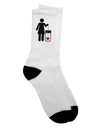 Stylish and Empowering - Single Woman Adult Crew Socks by TooLoud-Socks-TooLoud-White-Ladies-4-6-Davson Sales