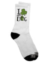 Stylish and Festive Dark Adult Socks for Shamrock Enthusiasts - TooLoud-Socks-TooLoud-Crew-Ladies-4-6-Davson Sales