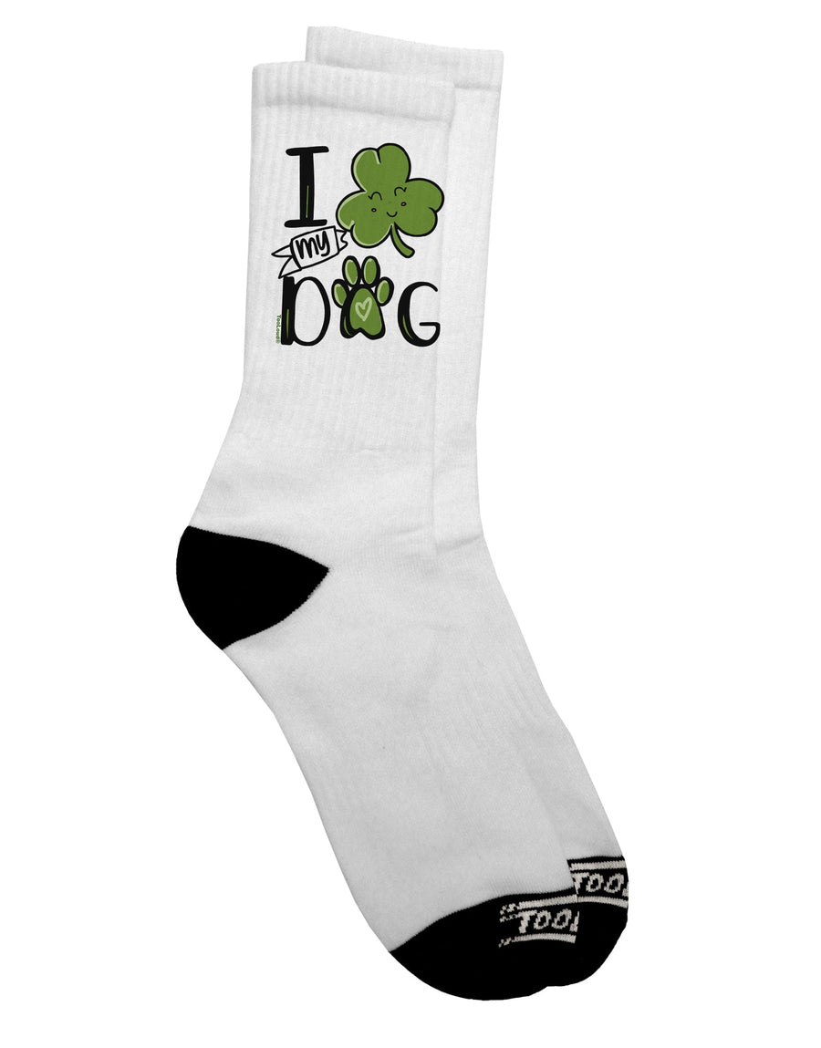 Stylish and Festive Dark Adult Socks for Shamrock Enthusiasts - TooLoud-Socks-TooLoud-Short-Ladies-4-6-Davson Sales