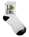 Stylish and Festive Dark Adult Socks for Shamrock Enthusiasts - TooLoud-Socks-TooLoud-Short-Ladies-4-6-Davson Sales