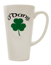 Stylish and Festive St Patrick's Day Conical Latte Coffee Mug - Perfect for Celebrating the Irish Spirit - TooLoud-Conical Latte Mug-TooLoud-White-Davson Sales