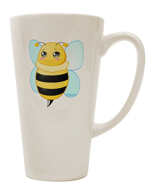 Stylish and Functional 16 Ounce Conical Latte Coffee Mug - Perfect for Bee Lovers TooLoud-Conical Latte Mug-TooLoud-White-Davson Sales