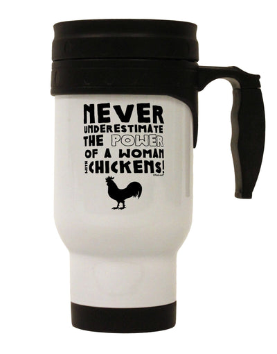 Stylish and Functional Stainless Steel 14 OZ Travel Mug for the Poultry Enthusiast - TooLoud-Travel Mugs-TooLoud-White-Davson Sales