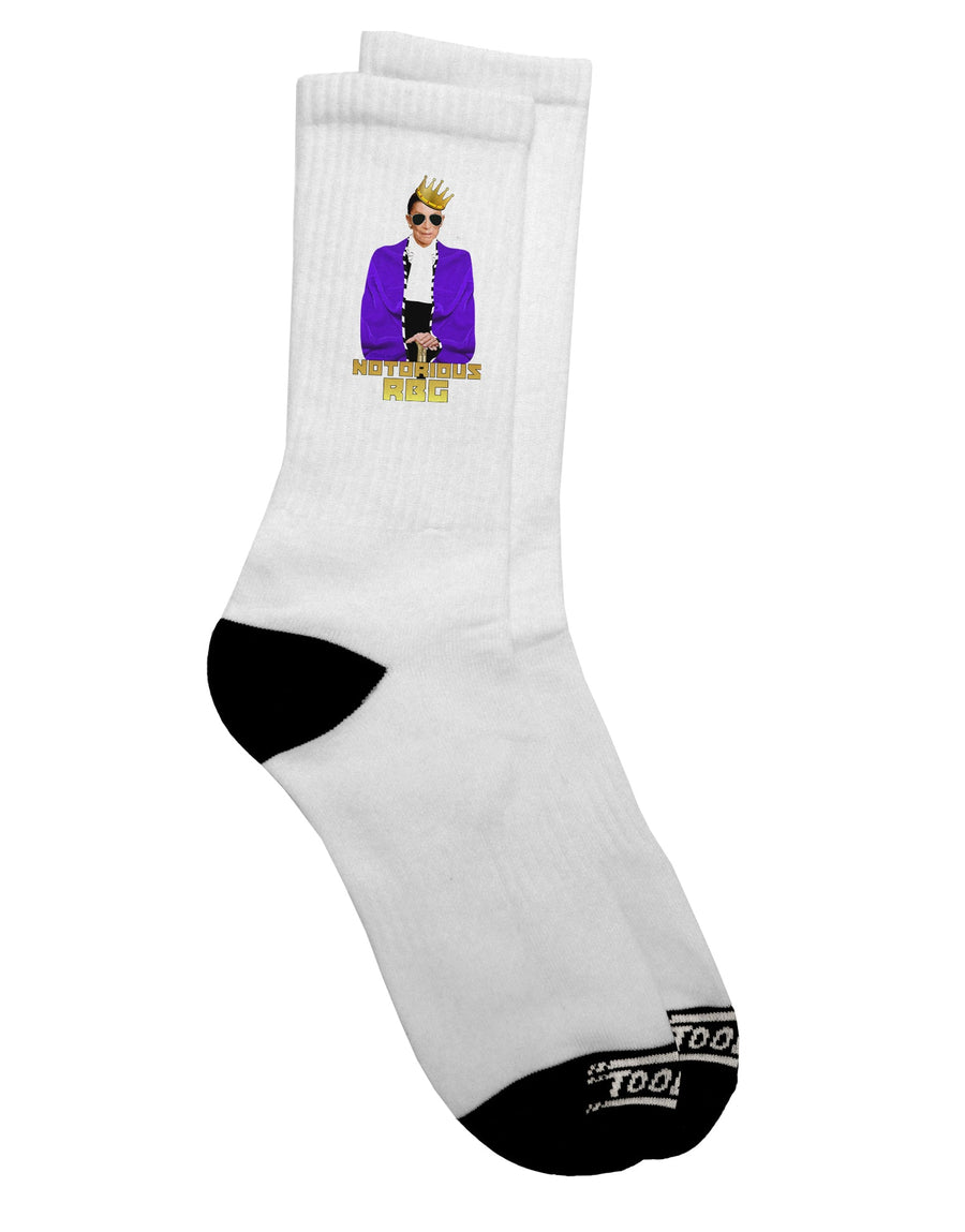 Stylish and Iconic Notorious RBG Adult Crew Socks - TooLoud-Socks-TooLoud-White-Ladies-4-6-Davson Sales