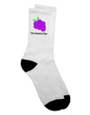 Stylish and Playful Adult Crew Socks featuring Grapes - TooLoud-Socks-TooLoud-White-Ladies-4-6-Davson Sales