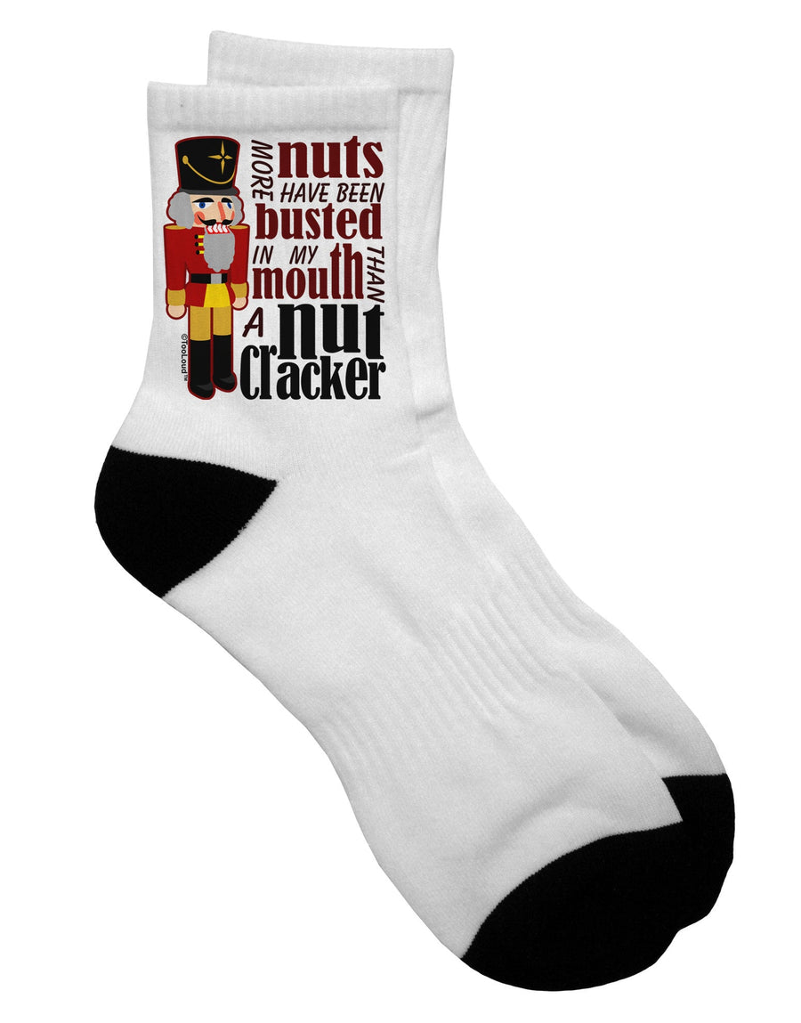 Stylish and Playful Adult Short Socks - My Mouth Collection - TooLoud-Socks-TooLoud-White-Ladies-4-6-Davson Sales