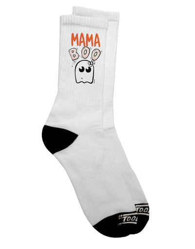 Stylish and Spooky Mama Boo Ghostie Dark Adult Socks - TooLoud-Socks-TooLoud-Crew-Ladies-4-6-Davson Sales