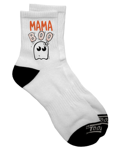 Stylish and Spooky Mama Boo Ghostie Dark Adult Socks - TooLoud-Socks-TooLoud-Short-Ladies-4-6-Davson Sales